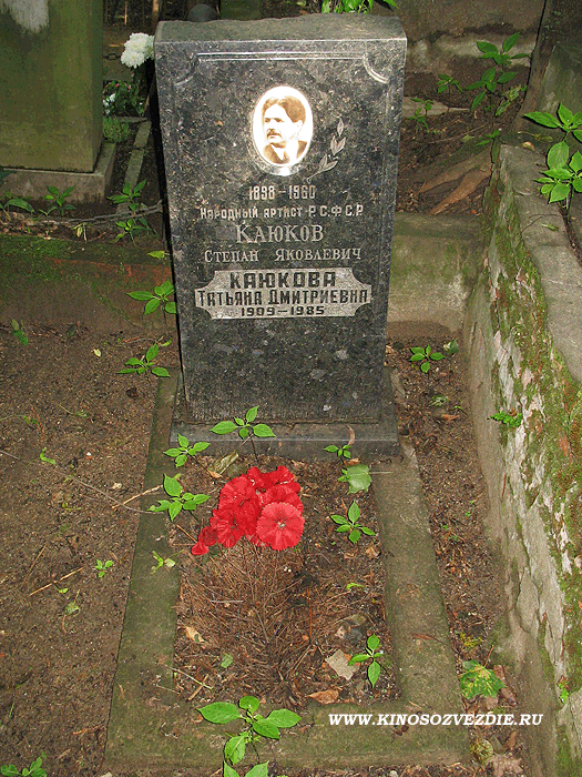 Могила Степана Каюкова на Введенском кладбище. Фото 07.07.2008